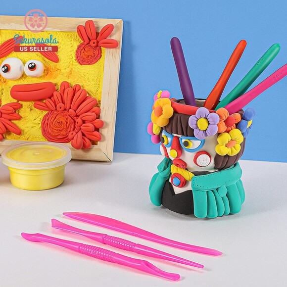 Ifergoo Modeling Clay Kit - 24 Colors Magic Air Dry Ultra Light Clay, Safe & Non - Picture 7 of 7